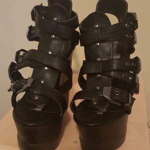 Platform wedge sandals